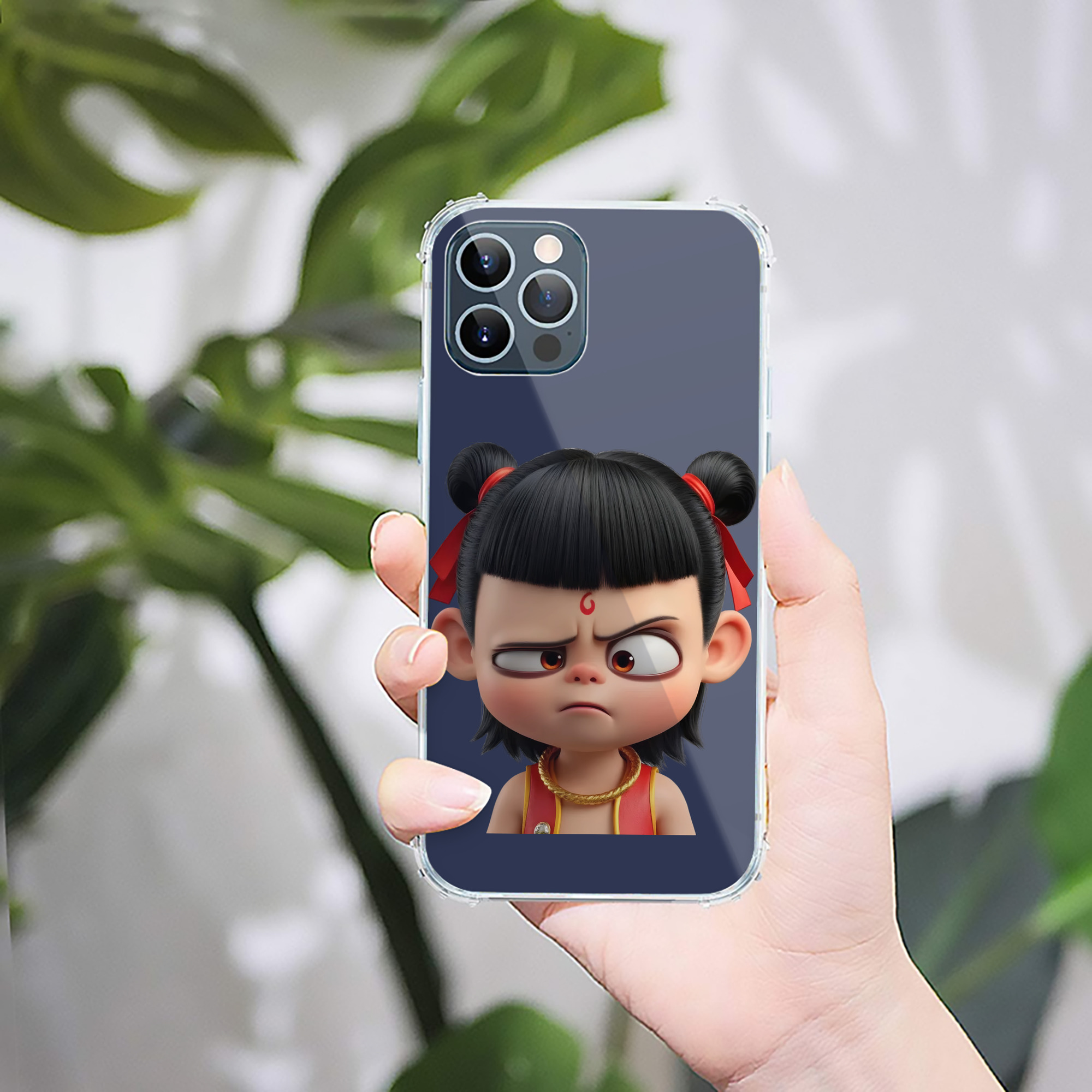 （画像用） Ne Zha 2 ナタ 魔童の大暴れ 【iPhone 12シリーズ対応】透明スマホケース（クリアソフトケース）